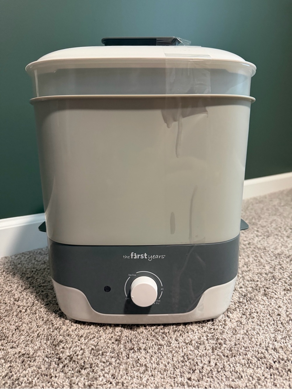 The First Years White & Gray Electric Steam Sterilizer